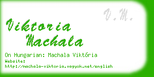 viktoria machala business card